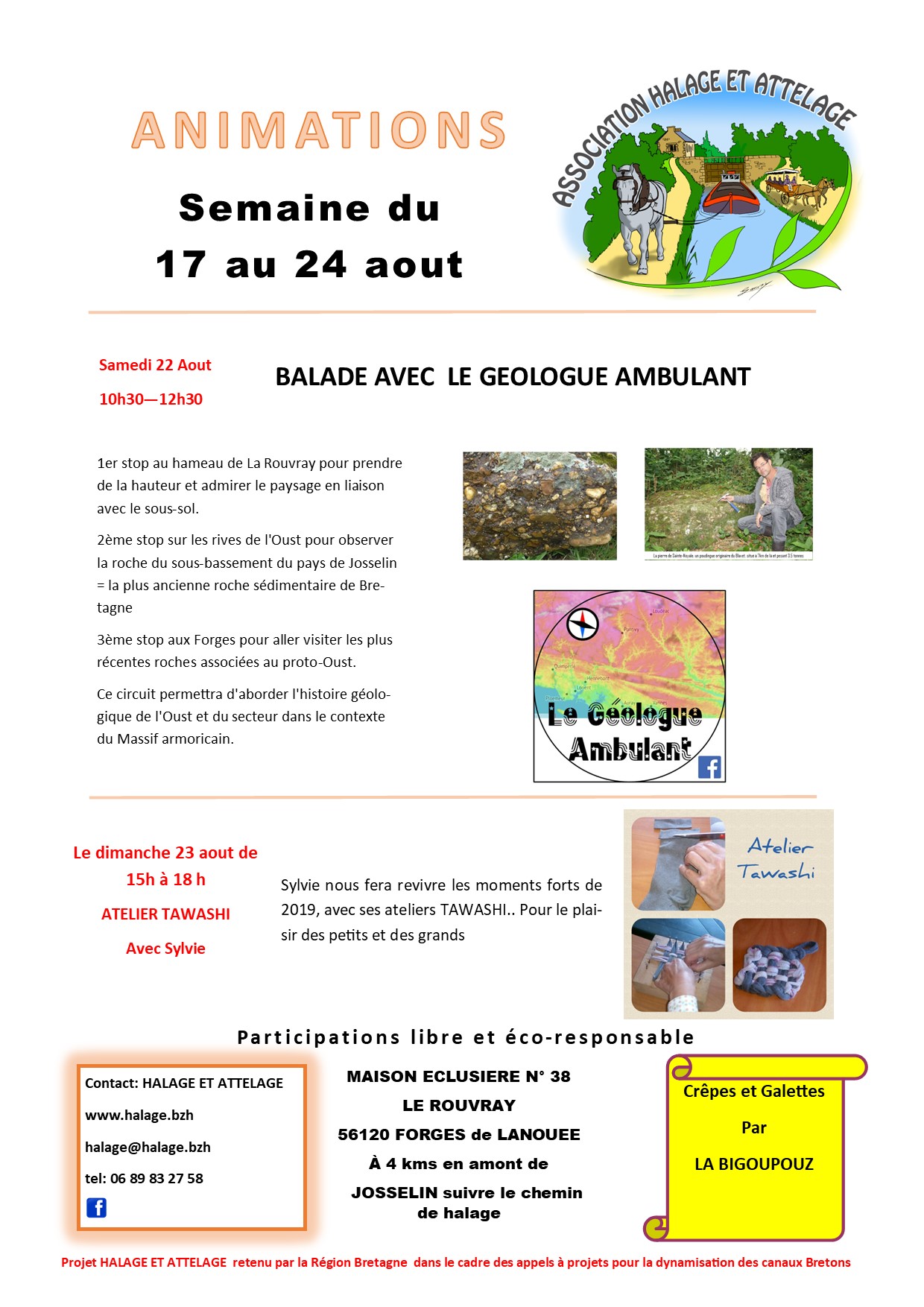 animation semaine du 17 aout au 24 aout