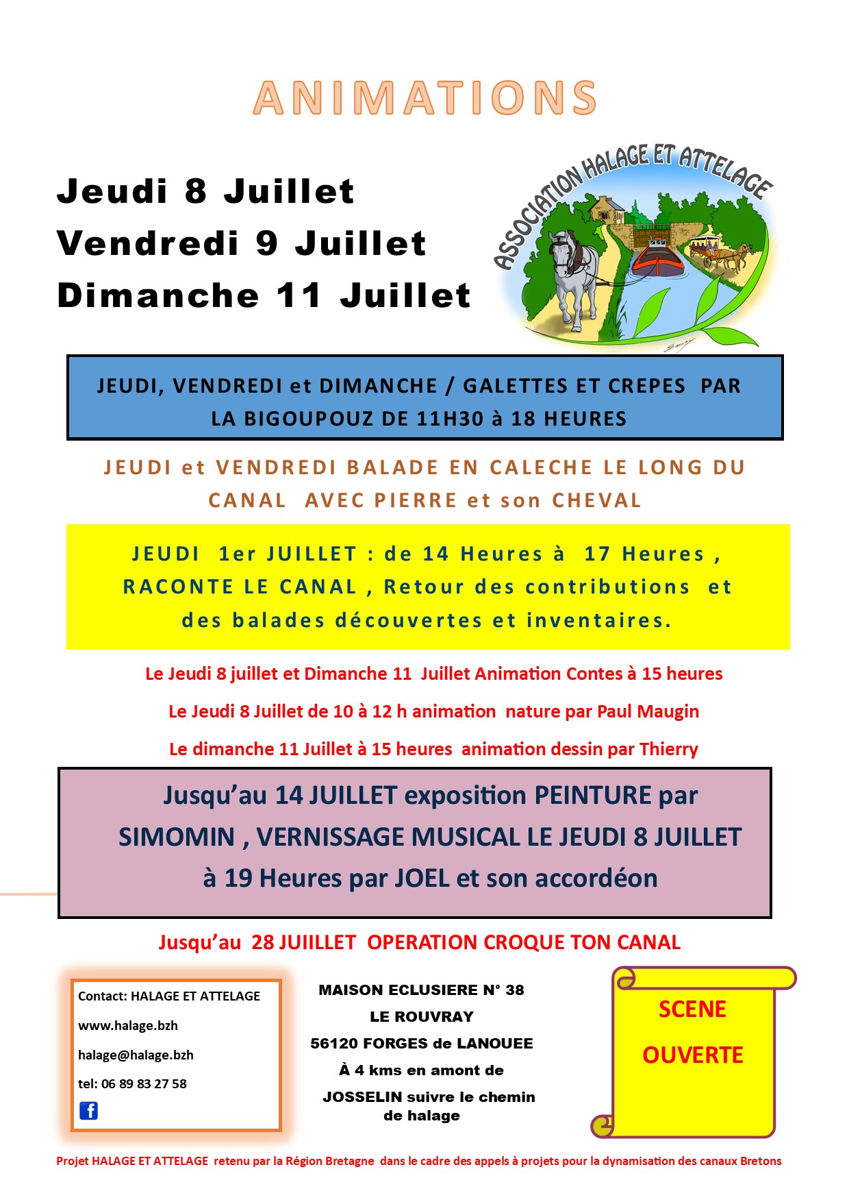 20210703 animation semaine le 8, 9 et 11 juillet