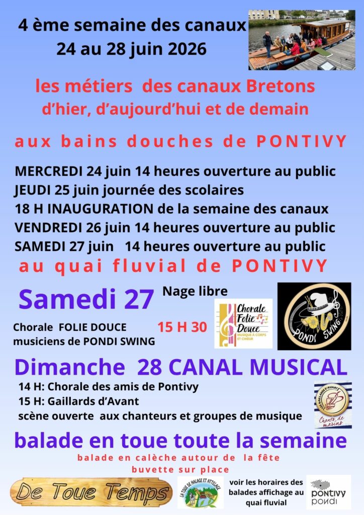 Semaine des canaux du 24 au 28 juin 2026